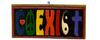 Coexist Painted Wooden Wall Plaque