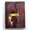 Leather Journal with Lock and Key 5 X 7 Inches