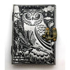 Silver/black Owl Journal