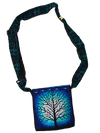 Sacred Tree Illuminated Hand Embroidered Messenger Bag